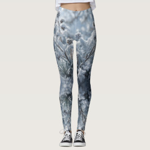 Whimsical Winter Forest Leggings