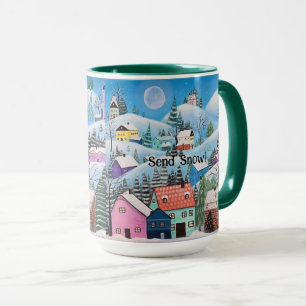 Whimsical Winter Landscape Send Snow Mug