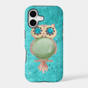 Whimsical Winter Printed Image Owl Jewel