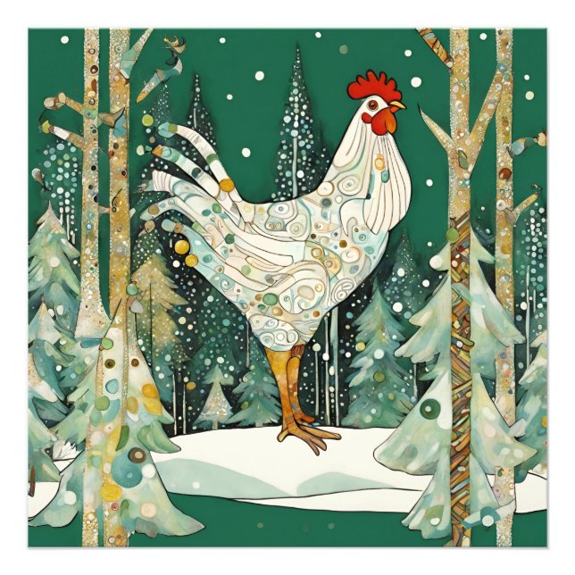 Whimsical Winter Scene Photo Print (Front)