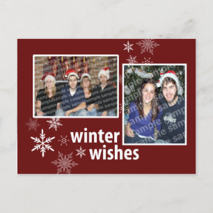 Whimsical Winter Wishes Postcard