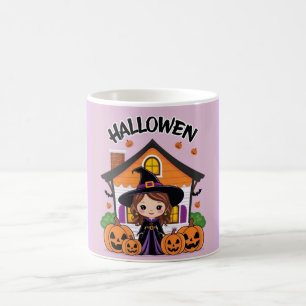Whimsical Witch Art for Spooky Celebrations Coffee Mug