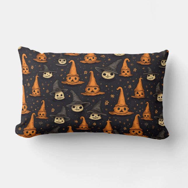 Whimsical Witch Lumbar Cushion (Front)
