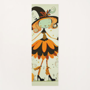 whimsical/witch/pumpkin/fall yoga mat