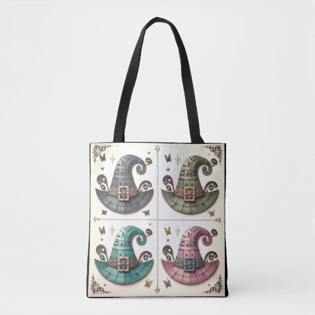 Whimsical Witches Tote Bag (Front)