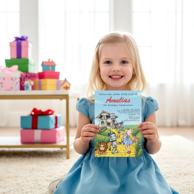 Whimsical Wizard of Oz Birthday Party Invitation (Creator Uploaded)