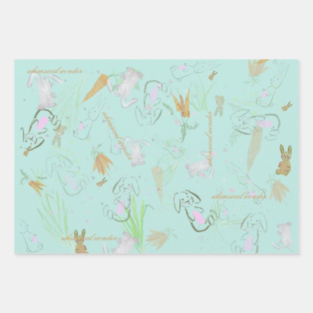 Whimsical Wonder Wrapping Paper Sheet (Front 3)