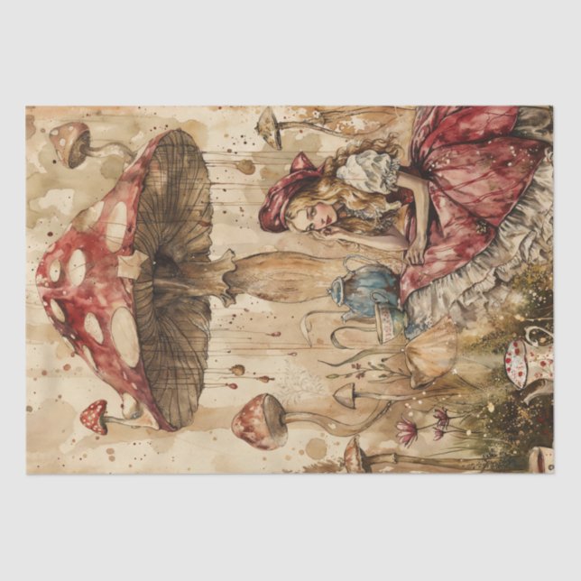 Whimsical Wonderland Tea Party Tissue Paper (Front)