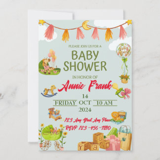 Whimsical Wonderland Welcomes:Join the Baby Shower Invitation