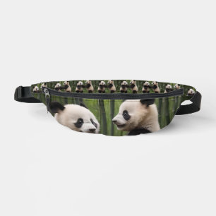 Whimsical Wonders: Baby Pandas Play in Forest Duff Bum Bags
