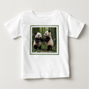 Whimsical Wonders: Baby Pandas Play in Forest T-Shirt