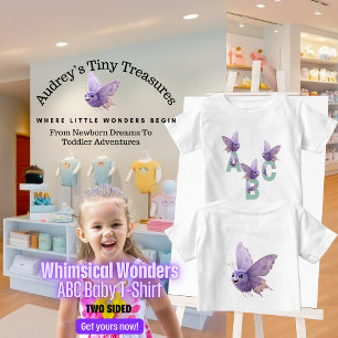 Whimsical Wonders Baby Short Sleeve ABC T-Shirt