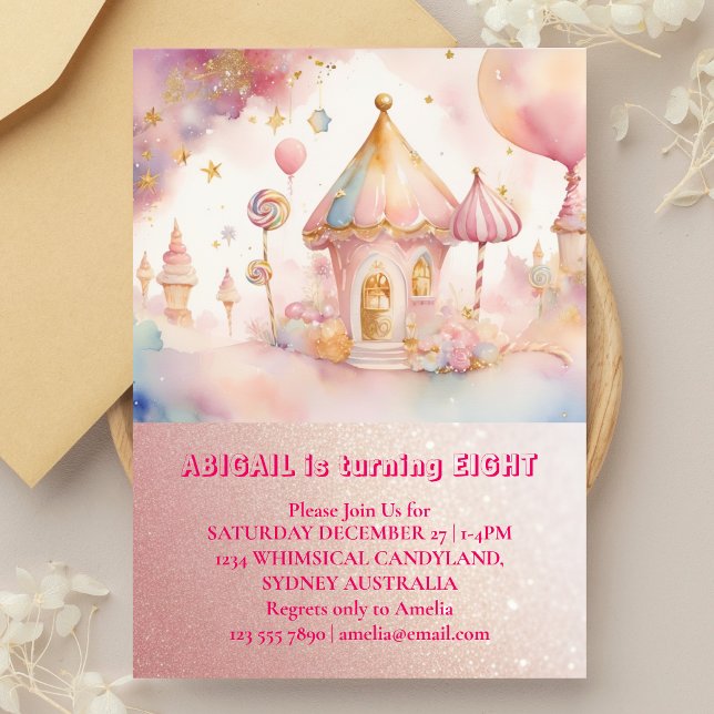 Whimsical Wonders Candyland Birthday card (Creator Uploaded)