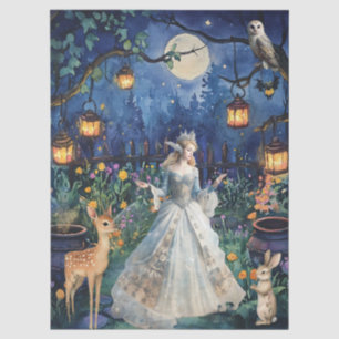 Whimsical Woodland Animals & Fairy Decoupage Paper