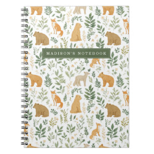 Whimsical Woodland Animals Notebook