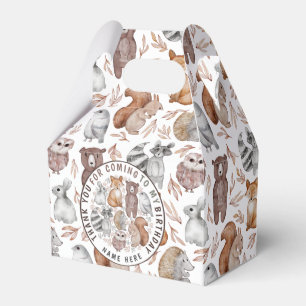 Whimsical Woodland Animals Wild One Favour Box