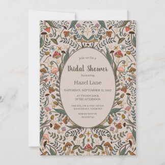 Whimsical Woodland Bridal Shower Invitation