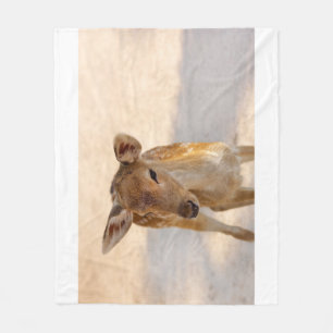 Whimsical Woodland Deer Photography Fleece Blanket