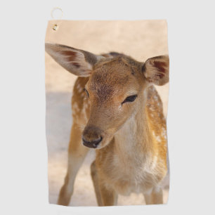Whimsical Woodland Deer Photography Golf Towel