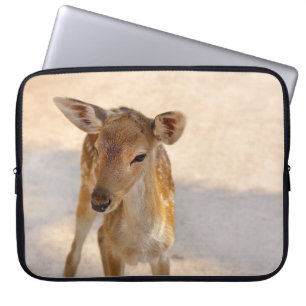 Whimsical Woodland Deer Photography Laptop Sleeve