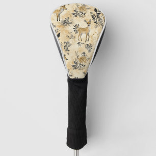 Whimsical Woodland Fawn Pattern Golf Head Cover