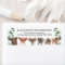 Whimsical woodland Forest animals return address
