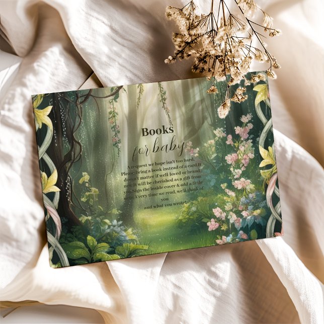 Whimsical Woodland Forest  Books for Baby Enclosure Card (Creator Uploaded)