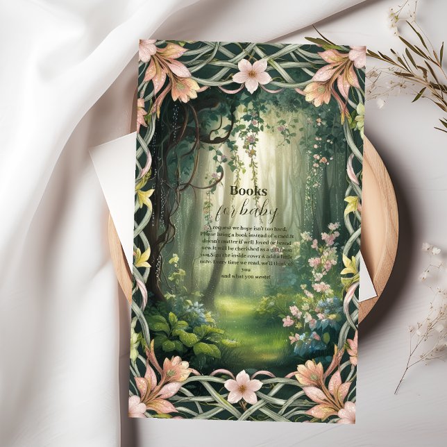 Whimsical Woodland Forest  Books for Baby Enclosure Card (Creator Uploaded)