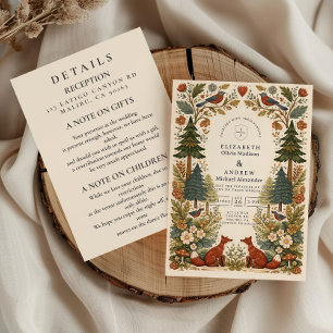 Whimsical Woodland Forest + Details Invitation