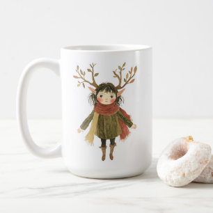 Whimsical Woodland Forest Fairy Girl Mug