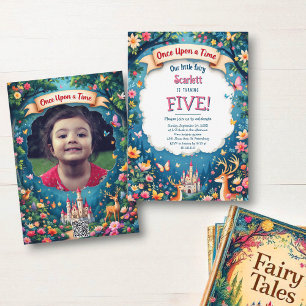 Whimsical Woodland Forest Fairytale Kid's Birthday Invitation