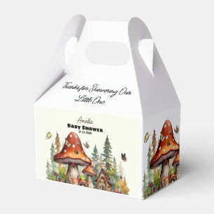 whimsical woodland forest Mushroom baby shower Favour Box