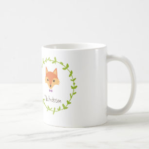 Whimsical Woodland Foxes Mr. and Mrs. Groom's Coffee Mug