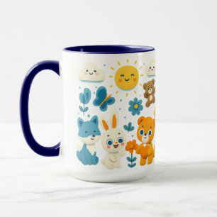 Whimsical Woodland Friends Ceramic Mug