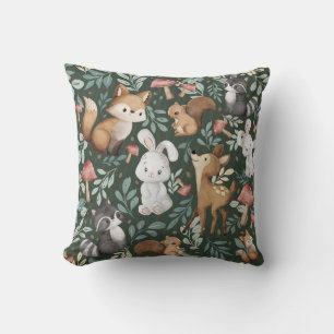 Whimsical Woodland Friends Cushion