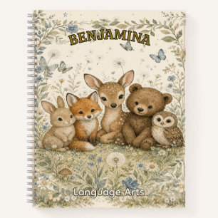 Whimsical Woodland Friends Nature Inspired Notebook