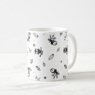 Whimsical Woodland Owl Pattern Coffee Mug