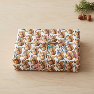 Whimsical Woodland Wrapping Paper Sheet