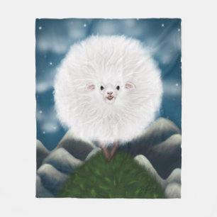 Whimsical Woolly: Silly Super Fluffy Sheep on the Fleece Blanket