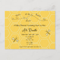Whimsical Yellow Honey "Mommy to Bee" Baby shower
