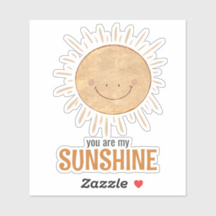 Whimsical You are my Sunshine Sun Vinyl