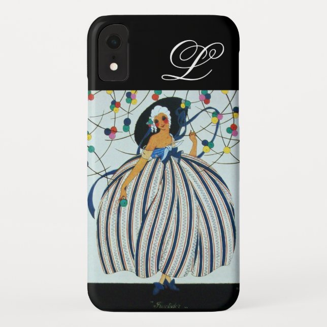 WHIMSICAL YOUNG GIRL MONOGRAM / Beauty Fashion Case-Mate iPhone Case (Back)