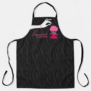 Whimsical Zebra Cupcake Bakery Apron