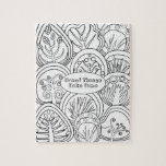 Whimsical Zen Doodle Trees Quote Relaxing Colourin Jigsaw Puzzle<br><div class="desc">Personalised text colouring puzzle with whimsical zen doodle trees for relaxing colouring for kids or adults,  change to quote to your favourite or keep it as is. For fun party or classroom activities for kids,  trees could be coloured in different colours depending on the season.</div>