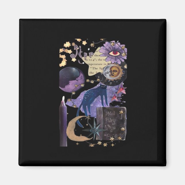 Whimsigoth Aesthetic 90s Magnet (Front)