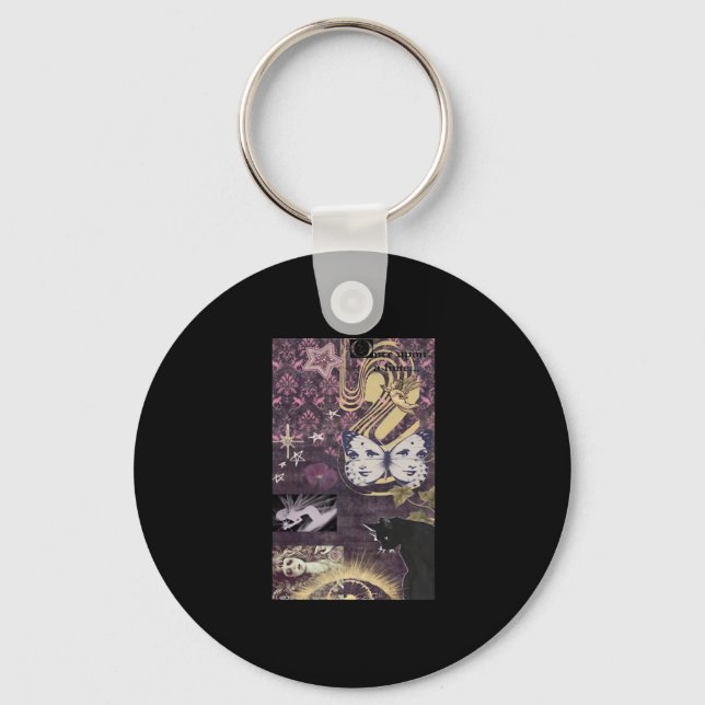 Whimsigoth Aesthetic Oversized Key Ring (Front)