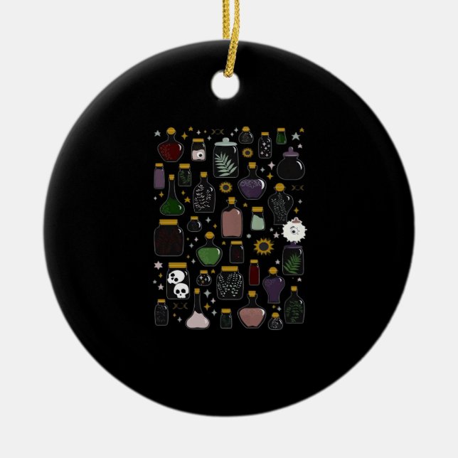 Whimsigoth Apothecary Classic Ceramic Ornament (Front)