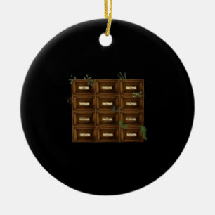 Whimsigoth Apothecary Drawers Ceramic Ornament