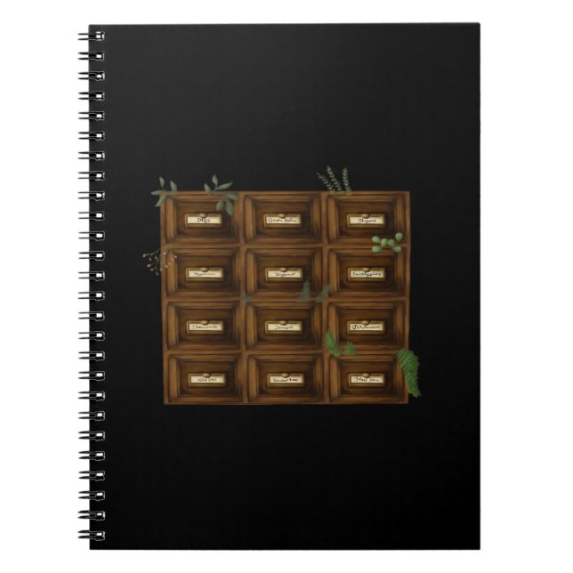 Whimsigoth Apothecary Drawers Notebook (Front)