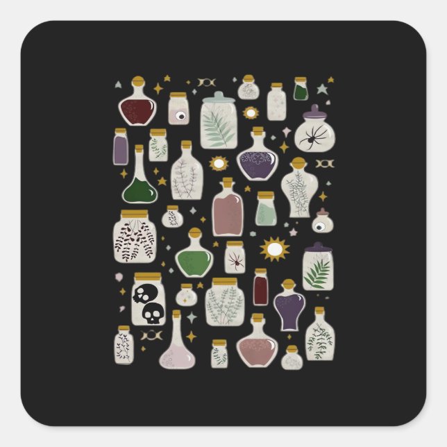 Whimsigoth Apothecary For Lights Square Sticker (Front)